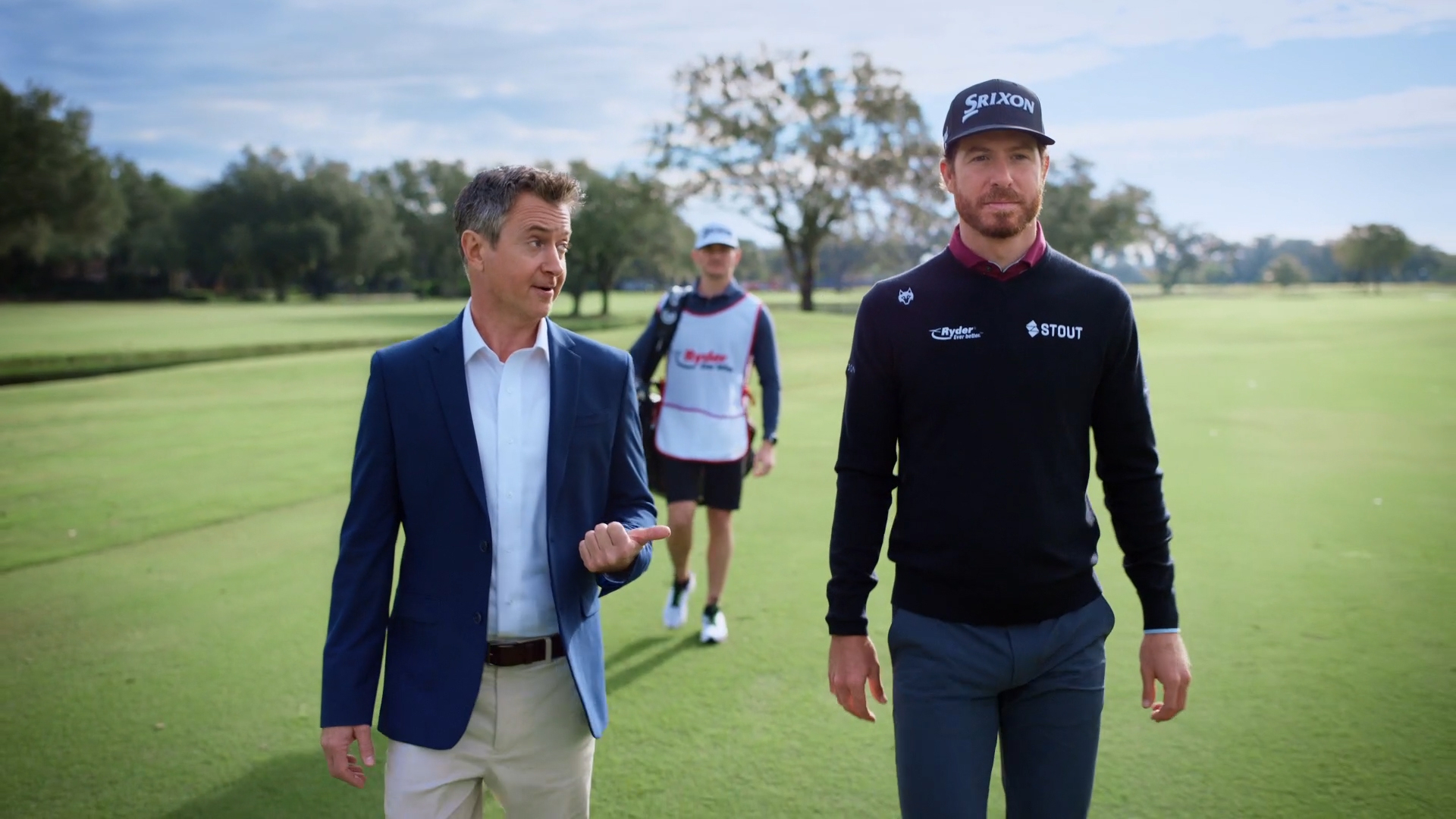 thumbnail Ryder announces a multimillion-dollar sponsorship and advertising campaign with PGA TOUR® golfer Sam Ryder. The brand-awareness campaign includes a series of humorous television, print, and digital ads which follow Sam Ryder as he explores why the logistics company has taken an interest in him and what he can contribute to the new relationship. Surely, it’s more than just his namesake, isn’t it?