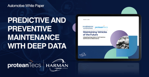 HARMAN and proteanTecs collaborate to advance predictive and preventive maintenance for automotive electronics. (Graphic: Business Wire)