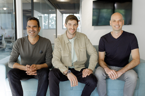 Wisor's Co-Founders. From left to right: Ido Karavany, Co-founder & CTO; Raz Ronen, Co-founder & CEO; and Eiran Bolless, Co-founder & VP of Data & Analytics. (Photo: Business Wire)