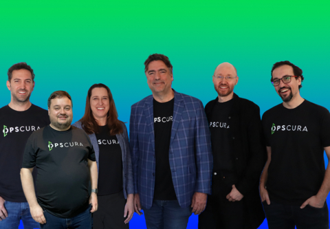 Opscura's Global Management Team (from left to right): Brian Brammeier, Chief Customer Officer and Chief Information Security Officer; Carlos Tomás, Co-Founder and Vice President of Engineering; Allison Taylor, Strategic Advisor and former Interim Chief Marketing Officer; David Hatchell, CEO; Michael Garrison Stuber, Chief Product Officer; Gerard Vidal, Co-Founder and Chief Technology Officer. (Photo: Business Wire)