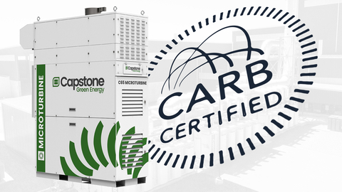 original Capstone Green Energy C65 CARB Certified Microturbine System (Photo: Business Wire)