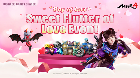 MIR4 begins the ‘Sweet Flutter of Love’ event from February 7 (Graphic: Wemade)