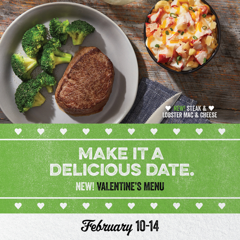 O'Charley's has a special Valentine's Day menu to help you and your loved one make it a date to remember this year. (Graphic: Business Wire)