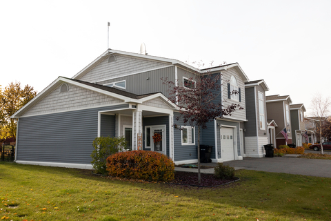 Pictured: Fort Wainwright family housing equipped with an Alaska Communications receiver. Mesh networks use fiber and radios to create a redundant mesh of connectivity around the customer. (Photo: Business Wire)