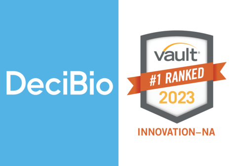 DeciBio Consulting Ranks #1 in Innovation in the Vault Consulting 50 Best Firms to Work For (Graphic: Business Wire)