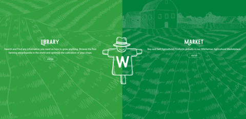 Wikifarmer Homepage (Graphic: Business Wire)