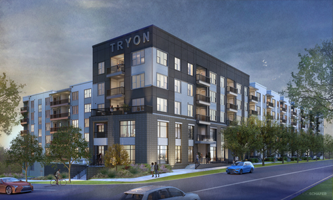 The NRP Group has broken ground on South Tryon, a transit-oriented, market-rate community in Charlotte’s rapidly growing South End. (Image Credit: The NRP Group)