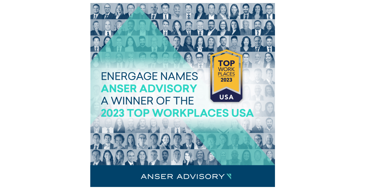 Energage Names Anser Advisory A Winner Of The 2023 Top Workplaces USA ...