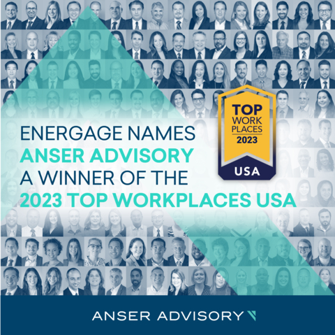 thumbnail Anser Advisory has earned the 2023 Top Workplaces USA award. (Photo: Business Wire)