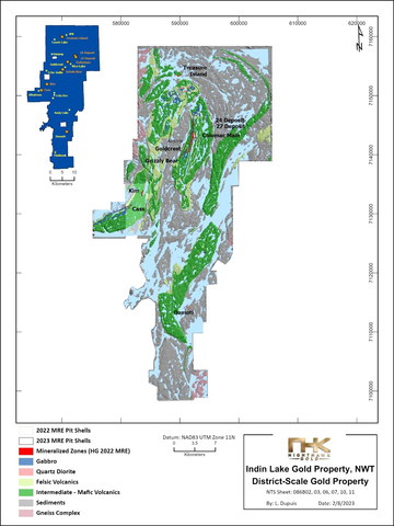 Figure 1 - District-Scale Gold Property Map – Northwest Territories, Canada (Graphic: Business Wire)