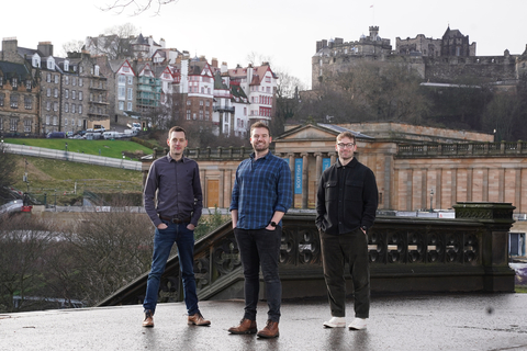 Left to right are Carl Barton, Alasdair Crawley, and Michael Crawley of Fanbase (Photo: Business Wire)