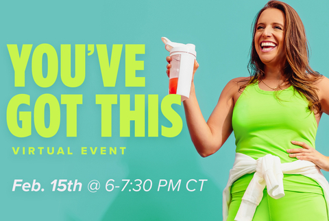 Join Jason Witten and Dr. Elizabeth Lombardo for AdvoCare's You've Got This Virtual Event on February 15th from 6pm - 7:30pm. (Graphic: Business Wire)