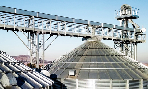 original AGI's new permanent handling grain system released for farm and light commercial use in U.S. and Canada. (Photo: Business Wire)