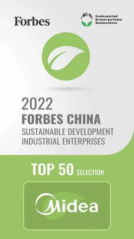 original Midea Group Awarded as 2022 Forbes China TOP 50 Sustainable Development Industrial Enterprises (Graphic: Business Wire)