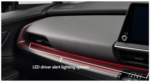 LED driver alert lighting system used on Prius (Graphic: Business Wire)