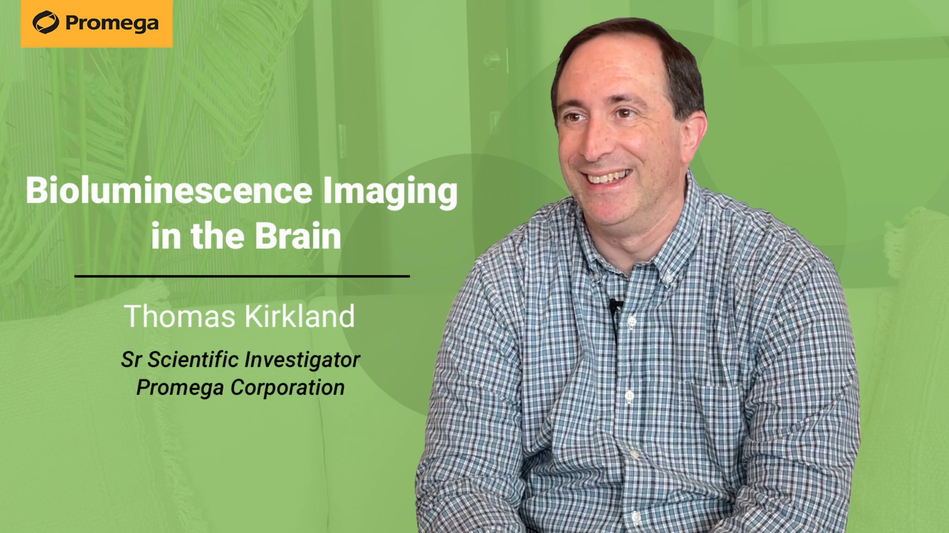Promega scientist Thomas Kirkland discusses his recent publication in Nature Chemical Biology. The paper demonstrates a new substrate for NanoLuc luciferase that enables bioluminescence imaging of the brain.