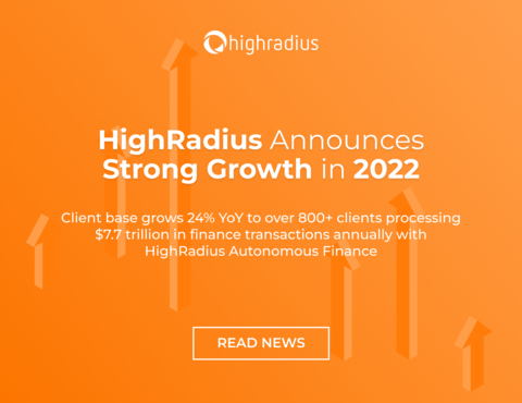 HighRadius Announces Strong Growth in 2022 (Graphic: Business Wire)