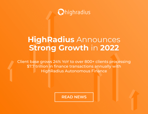 original HighRadius Announces Strong Growth in 2022 (Graphic: Business Wire)