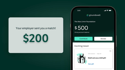 Wipfli giving program powered by Groundswell (Graphic: Business Wire)
