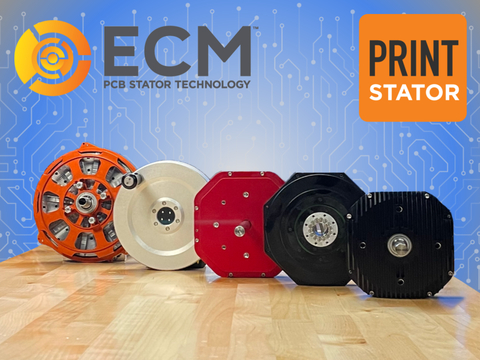 ECM utilizes its PrintStator software platform to design bespoke PCB Stator motors for multiple electric applications. (Photo: ECM PCB Stator Technology)