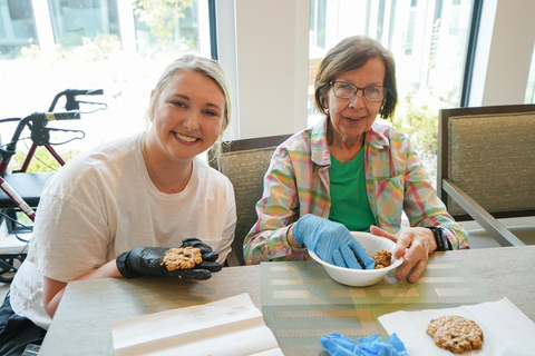 original Solinity Bootcamp activity with Audrey and a Remember Me Senior Care resident in Cleveland, TN (Photo: Business Wire)