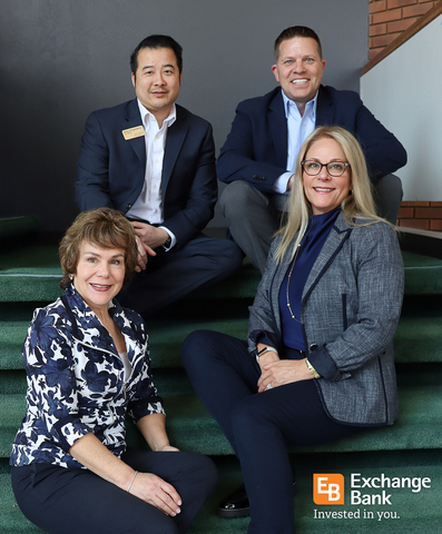 Back Row (L) Shaun Vongphakham, Vice President, St. Francis Branch Manager; Back Row (R) Chad Barbieri, Vice President, SBA Business Development Officer; Front Row (L) Stacey Powers, Vice President, Commercial Relationship Manager; Front Row (R) Carolyn Cole-Schweizer, Marketing Services Manager (Photo: Business Wire)