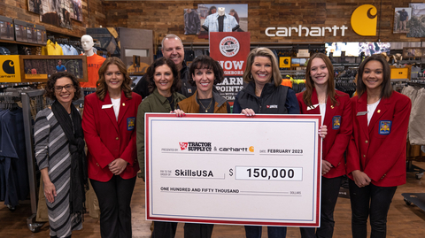 SkillsUSA check presentation (Photo: Business Wire)