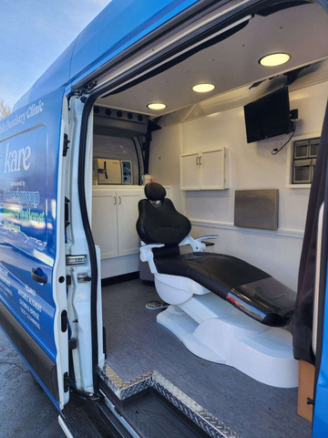 A preview of Kare Mobile Inc.'s innovative mobile dental clinic, which will travel across the state to provide Amerigroup Georgia members access to dental care, starting at the end of February. (Photo: Business Wire)