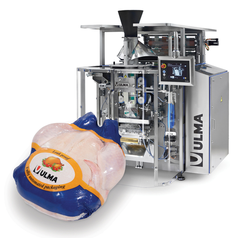 Harpak-ULMA’s patented Tight-bag™ process combines vertical bagging and vacuum sealing to dramatically improve yield and labor productivity while reducing the physical plant footprint for many food products – including fresh whole poultry bagging with the Tight-Chicken™ solution. (Photo: Business Wire)