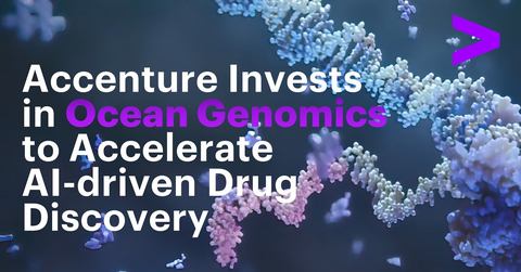 Accenture has made a strategic investment, through Accenture Ventures, in Ocean Genomics, a technology and AI company that has developed advanced computational platforms to assist biopharma companies to discover and develop more effective diagnostics and therapeutics. (Graphic: Business Wire)