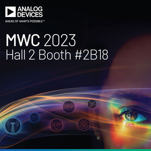 Join Analog Devices at MWC 2023 and experience the future of connectivity today. (Graphic: Business Wire)
