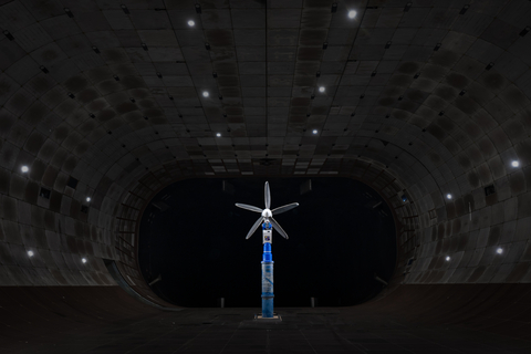A Joby propeller installed at the National Full-Scale Aerodynamic Complex (NFAC), the world’s largest wind tunnel facility, at NASA’s Ames Research Center. Credit: Joby Aviation (c) Joby Aero, Inc.