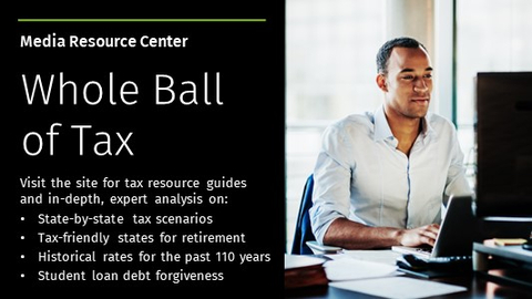 Visit the Whole Ball of Tax for updated media resources for the tax filing season (Graphic: Business Wire)
