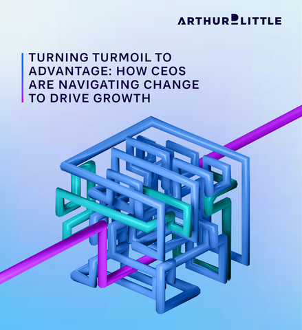 thumbnail Arthur D. Little CEO Insights 2023: Turning turmoil to advantage: How CEOs are navigating change to drive growth (Graphic: Business Wire)