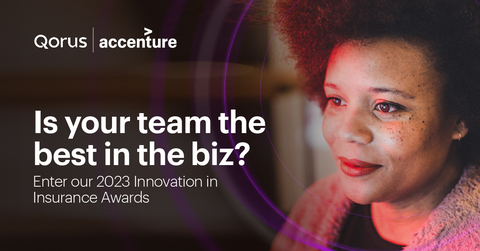 Qorus and Accenture today launched the eighth edition of the Innovation in Insurance Awards, celebrating the best ideas and projects that are transforming the industry. (Graphic: Business Wire)