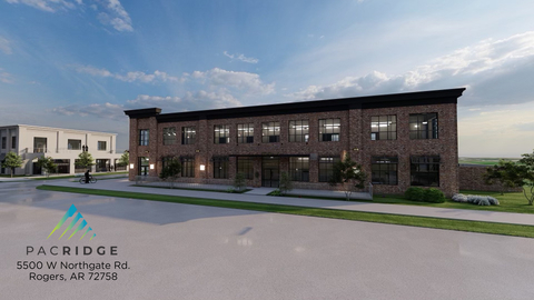 original Rendering of the new office space PACRIDGE will lease in Northwest Arkansas (Photo: Business Wire)