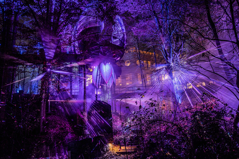 original Using captivating illumination, immersive projections, and interactive scenography, WildWoods: AGLOW invites guests into a nighttime wonderland of biodiversity. (Photo: Business Wire)