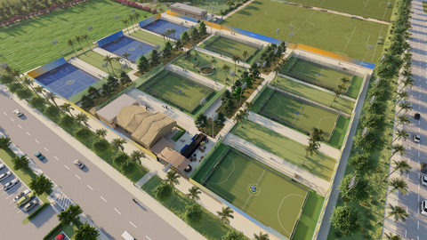 Aerial View of Galaxy Park (rendering supplied by Dignity Health Sports Park/LA Galaxy)