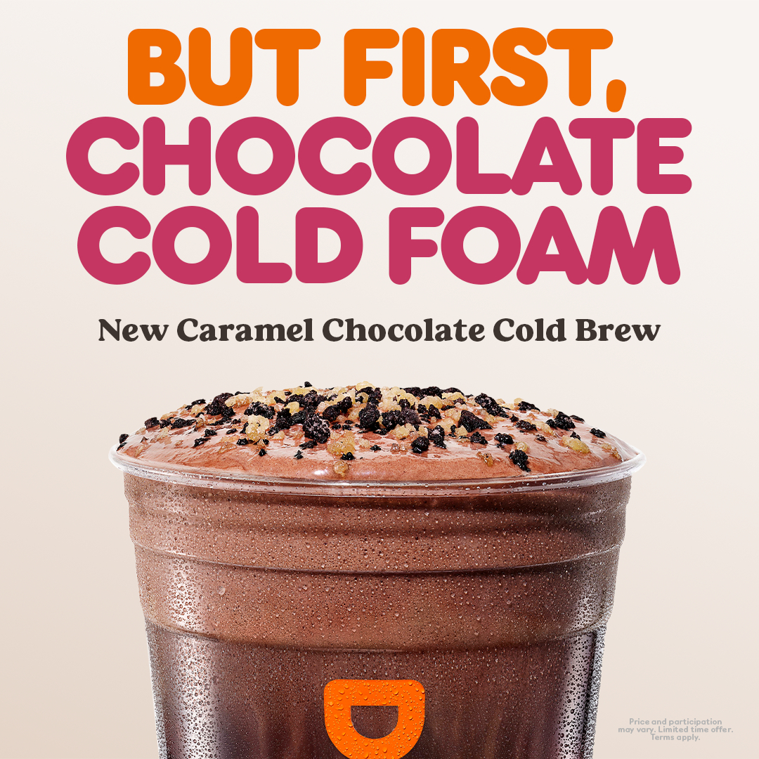 New Salted Caramel Cold Foam for Cold Brew Coffee