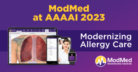 original ModMed at AAAAI 2023: Modernizing Allergy Care With Its Latest Software Innovations. (Photo: Business Wire)
