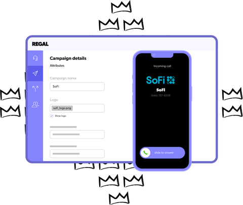 Regal.io Branded Caller ID editor with call preview (Graphic: Business Wire)