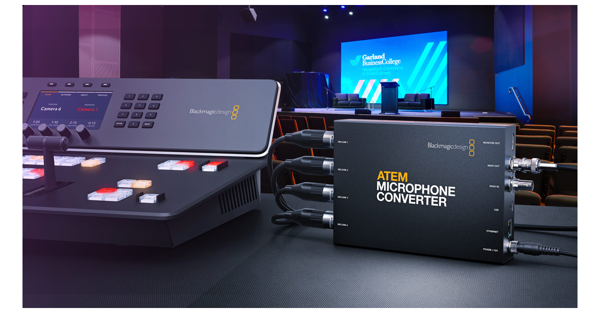 Blackmagic Design ATEM Converter para Micrófonos