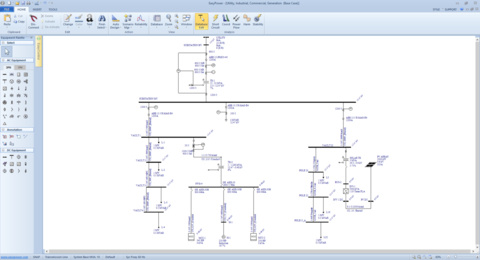 original EasyPower’s intuitive interface empowers users to digitize their electrical systems, and enables design, analysis, and optimization of complex electrical power distribution systems. Image courtesy of Bentley Systems.