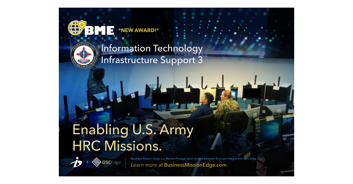 Business Mission Edge Awarded Us Army Human Resources Command Hrc