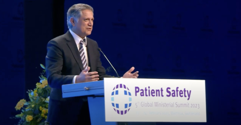 original Joe Kiani Provides Keynote at the 5th Annual Global Ministerial Summit on Patient Safety (Photo: Business Wire)