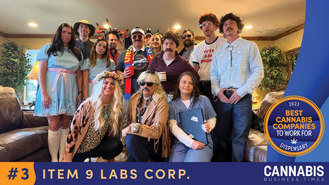 Item 9 Labs Corp. is powered by a talented team of professionals across its Unity Rd. and Item 9 Labs brands, who have a diverse set of skills and deep experience in the cannabis, franchising, and capital market sectors. Guided by a leadership team with extensive industry expertise, the Company consists of multiple teams – retail, cultivation, manufacturing, and production – with the mission to inspire confidence in the benefits of cannabis for all. (Photo: Business Wire)