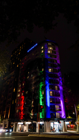 The Club Wyndham Sydney resort celebrates WorldPride. (Photo: Business Wire)