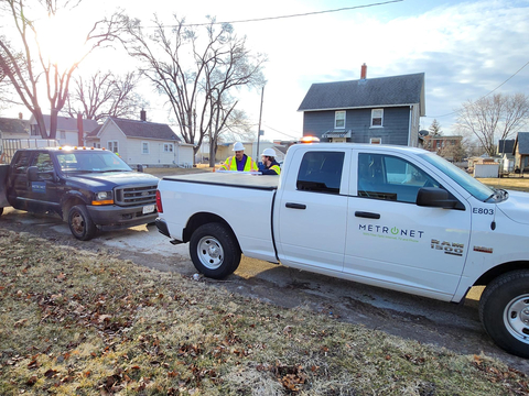 Metronet begins construction on Moline's 100 percent fiber optic network. (Photo: Business Wire)