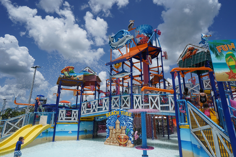 Six Flags Hurricane Harbor unveils largest investment in more than two decades. The area will include a tree house play structure and fourteen new kids’ slides.  (Photo: Business Wire)