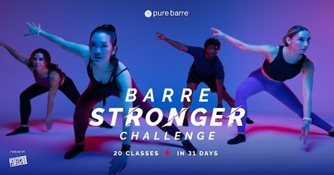 Pure Barre announces the Barre Stronger Challenge running through March. (Photo: Business Wire)